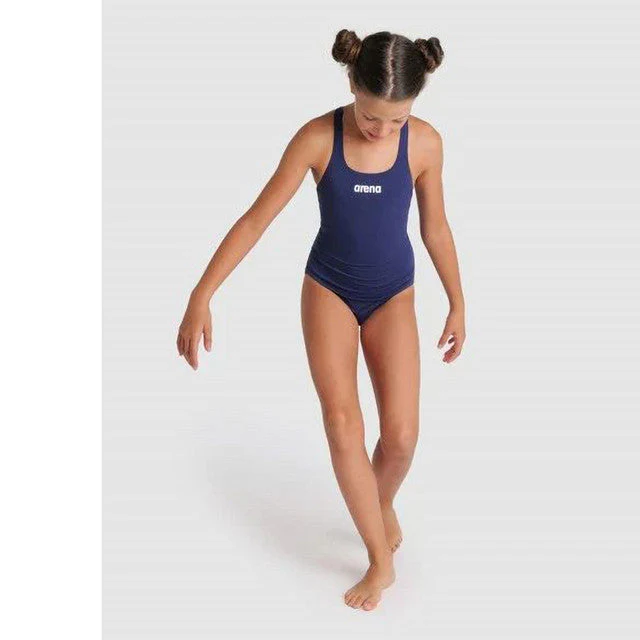 Pro Solid Girls Swimsuit - Image 2