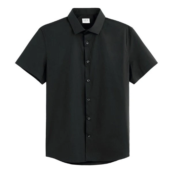 Slim Fit Stretch Cotton Shirt - Image 4