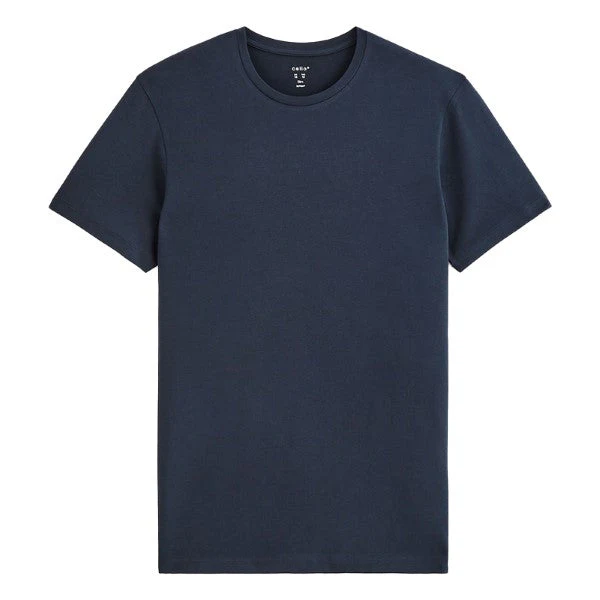 Slim Round-Neck T-Shirt In Stretch Cotton - Image 4