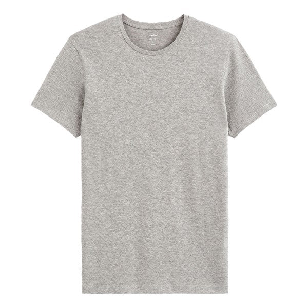 Slim Round-Neck T-Shirt In Stretch Cotton - Image 4