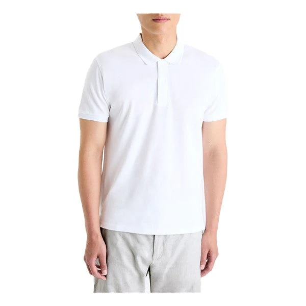 Straight Pique Cotton Polo Shirt - Image 2