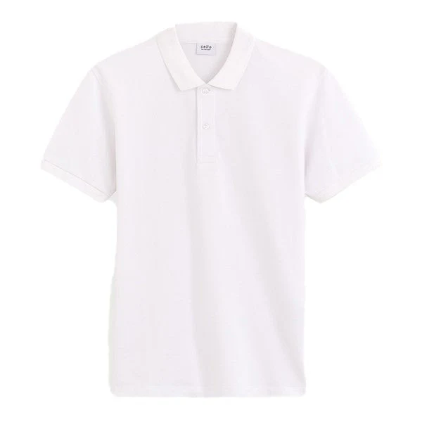 Straight Pique Cotton Polo Shirt - Image 4