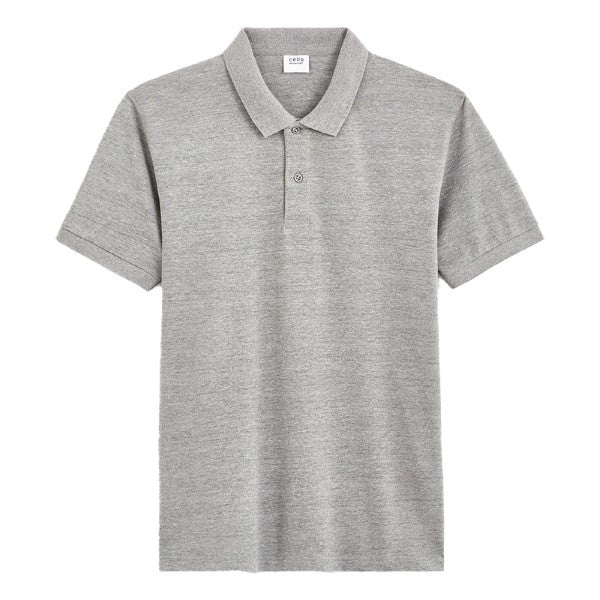 Straight Pique Cotton Polo Shirt - Image 4
