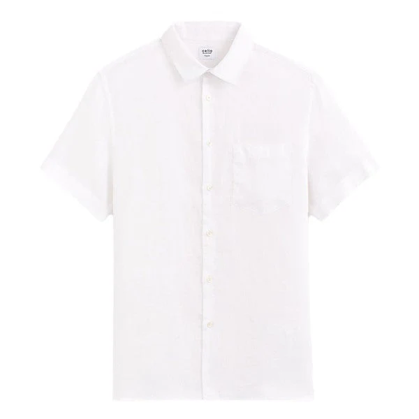 Regular 100% Linen Shirt - Image 4
