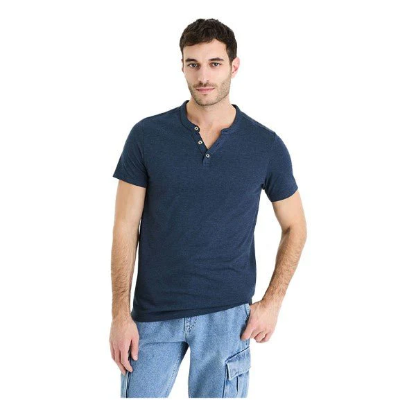 Cotton Blend Straight Neck T-Shirt - Image 2