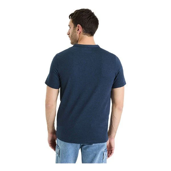 Cotton Blend Straight Neck T-Shirt - Image 3