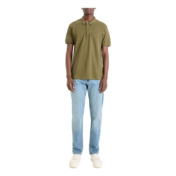 Straight Pique Cotton Polo Shirt