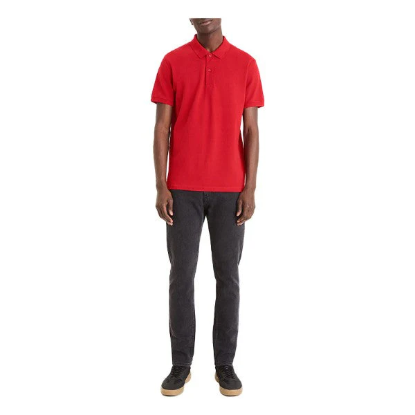 Straight Pique Cotton Polo Shirt