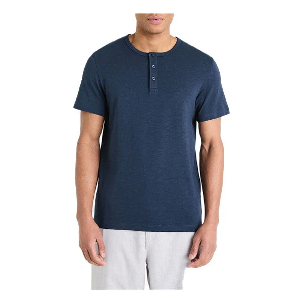 Cotton Henley Neck T-Shirt - Image 2