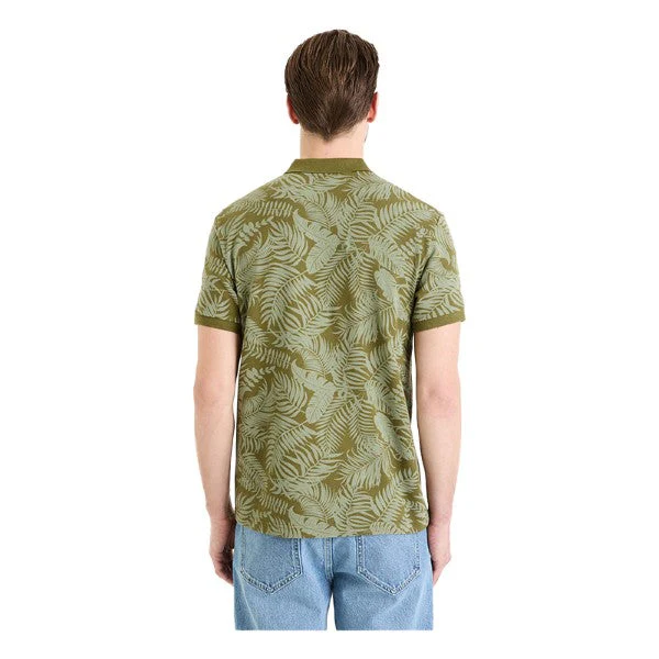 Regular Piquأ© Polo Shirt In Printed Cotton - Image 3