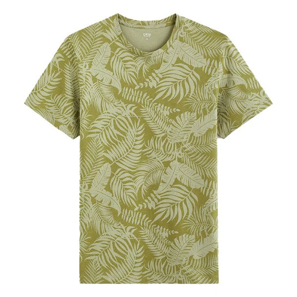 Round-Neck Cotton T-Shirt - Image 4