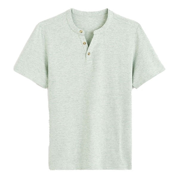 Cotton Blend Straight Neck T-Shirt - Image 4