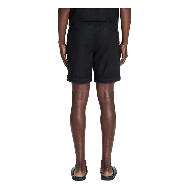 Linen And Cotton Bermuda Shorts - Black - Image 4
