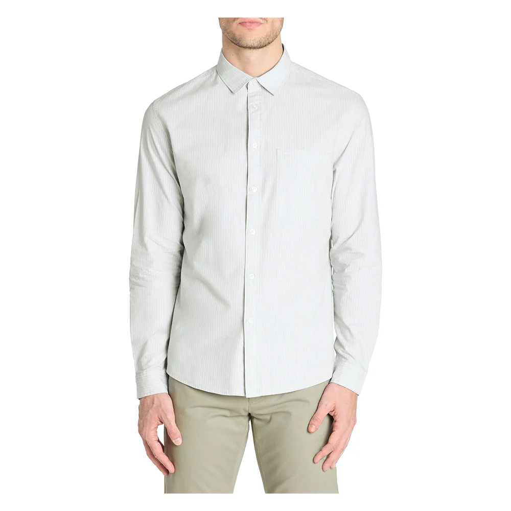 Regular Striped Shirt 100% Cotton - Green - Image 3