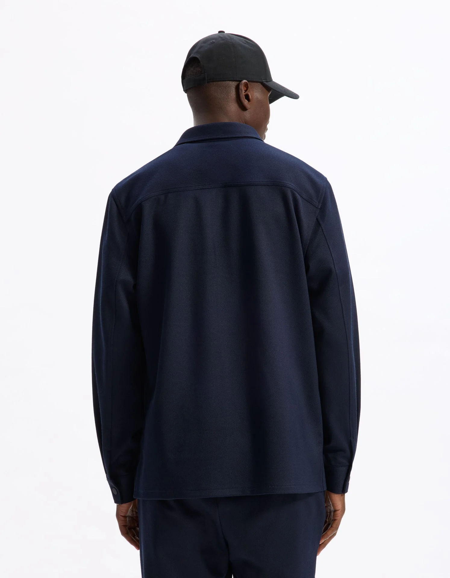 Textured Overshirt With 2 Pockets - Image 4