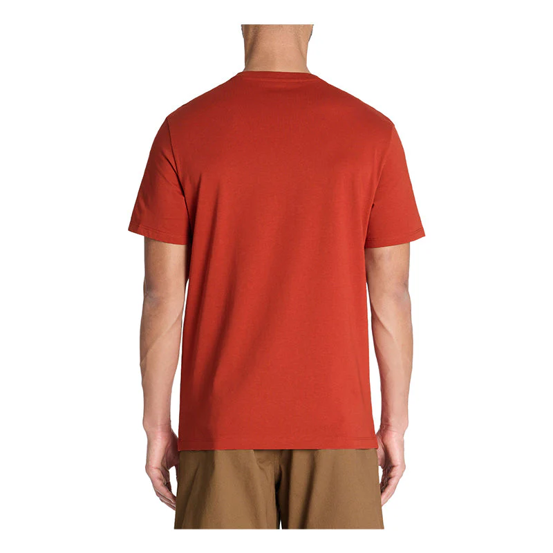 Straight Round Neck T-Shirt 100% Cotton - Red - Image 4