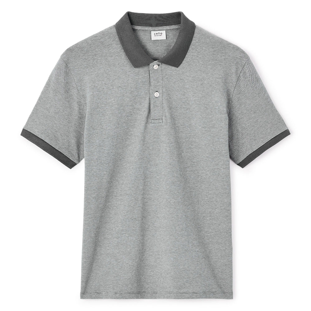 Regular Polo Shirt 100% Cotton - Anthracite - Image 2