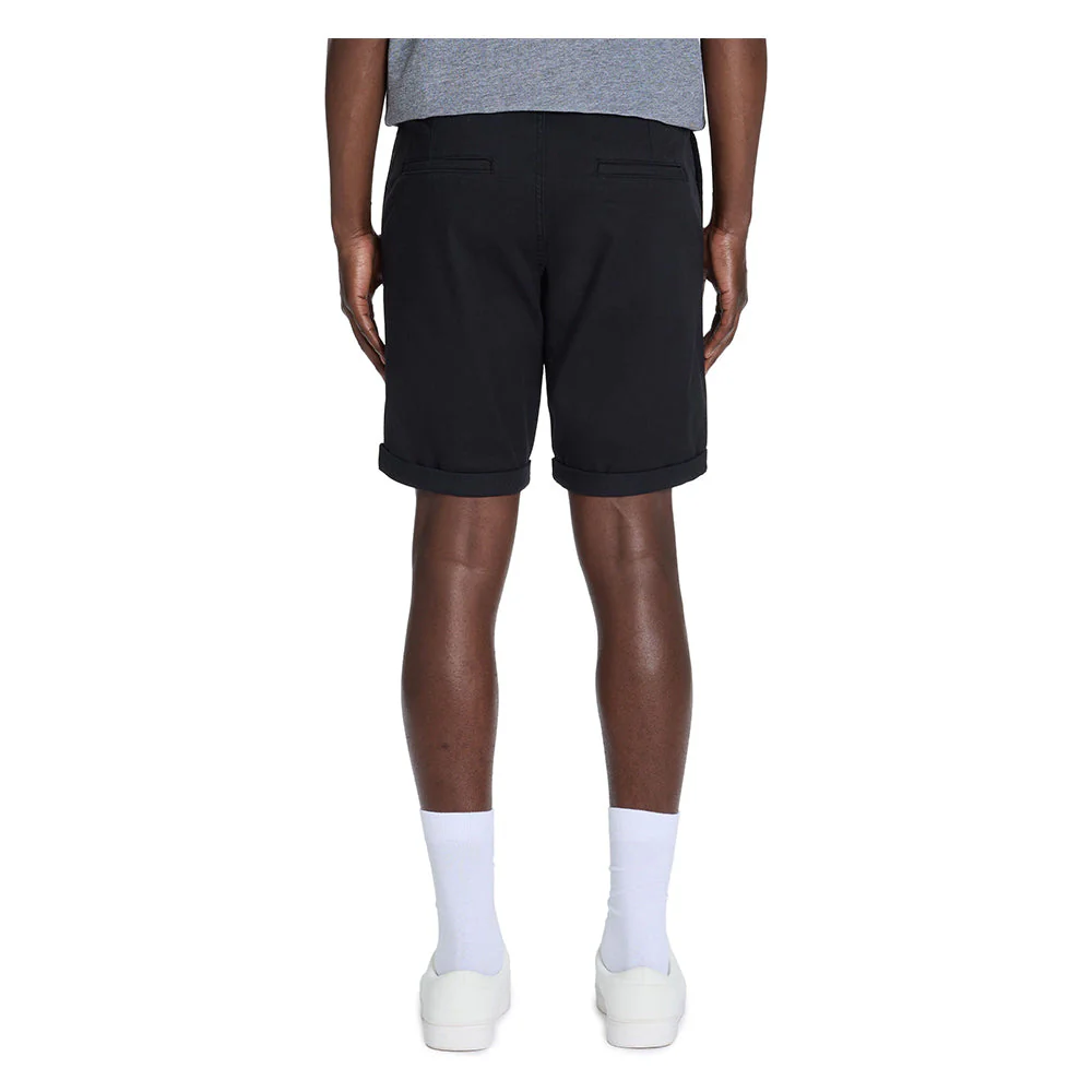 Stretch Cotton Chino Bermuda Shorts - Black - Image 4