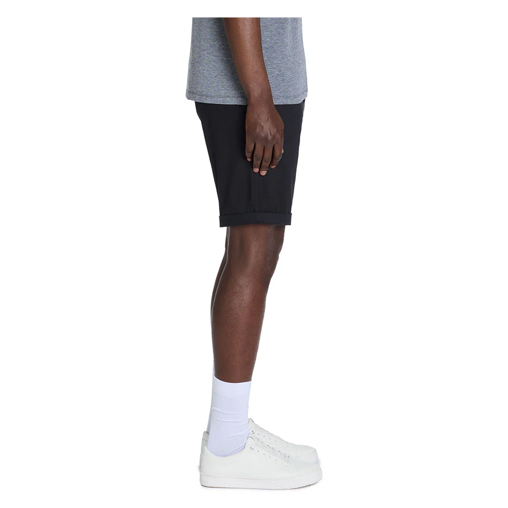 Stretch Cotton Chino Bermuda Shorts - Black - Image 5