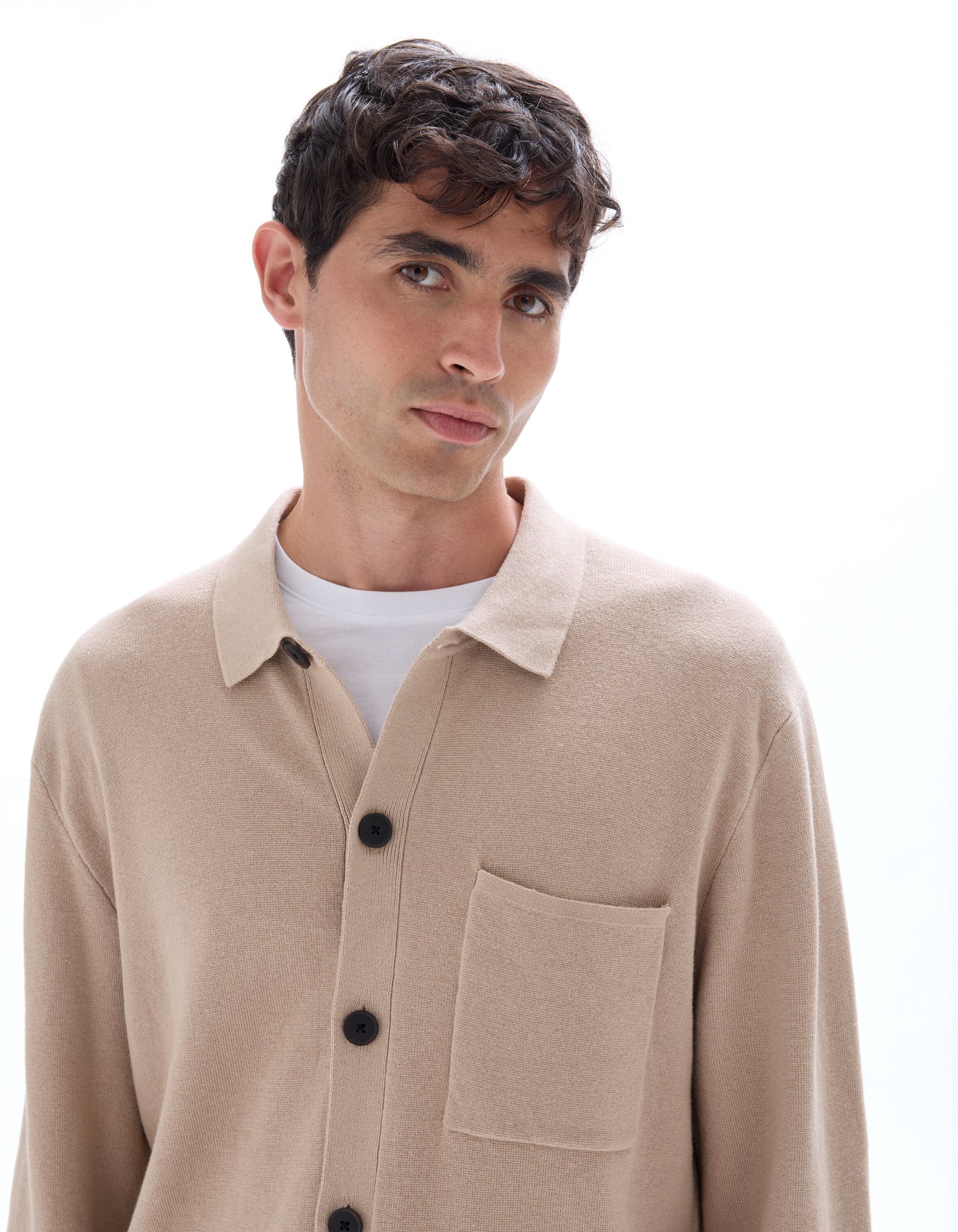 Solid Knit Overshirt - Image 5