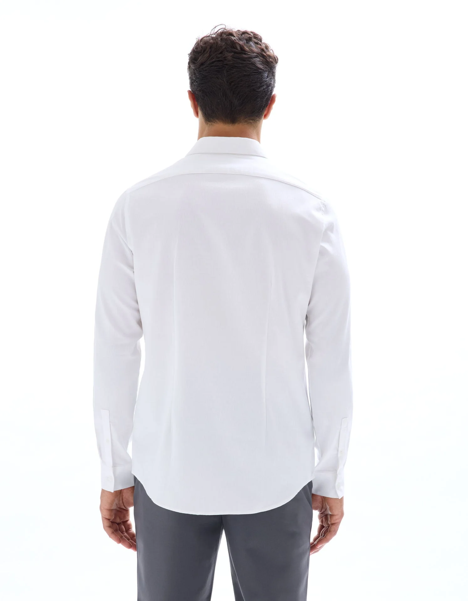 Slim Fit Dobby Shirt - Image 4