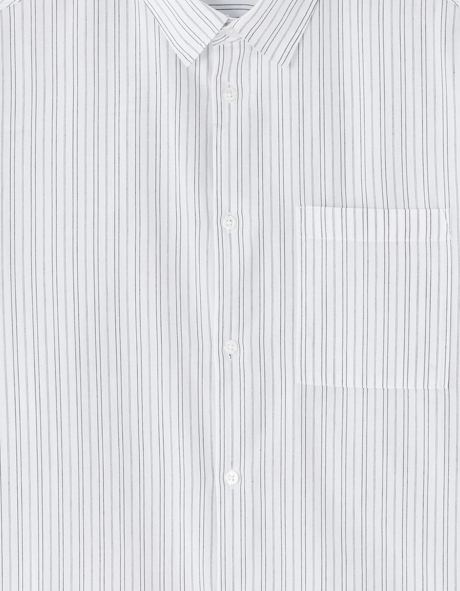 Loose Striped Poplin Shirt - Image 6