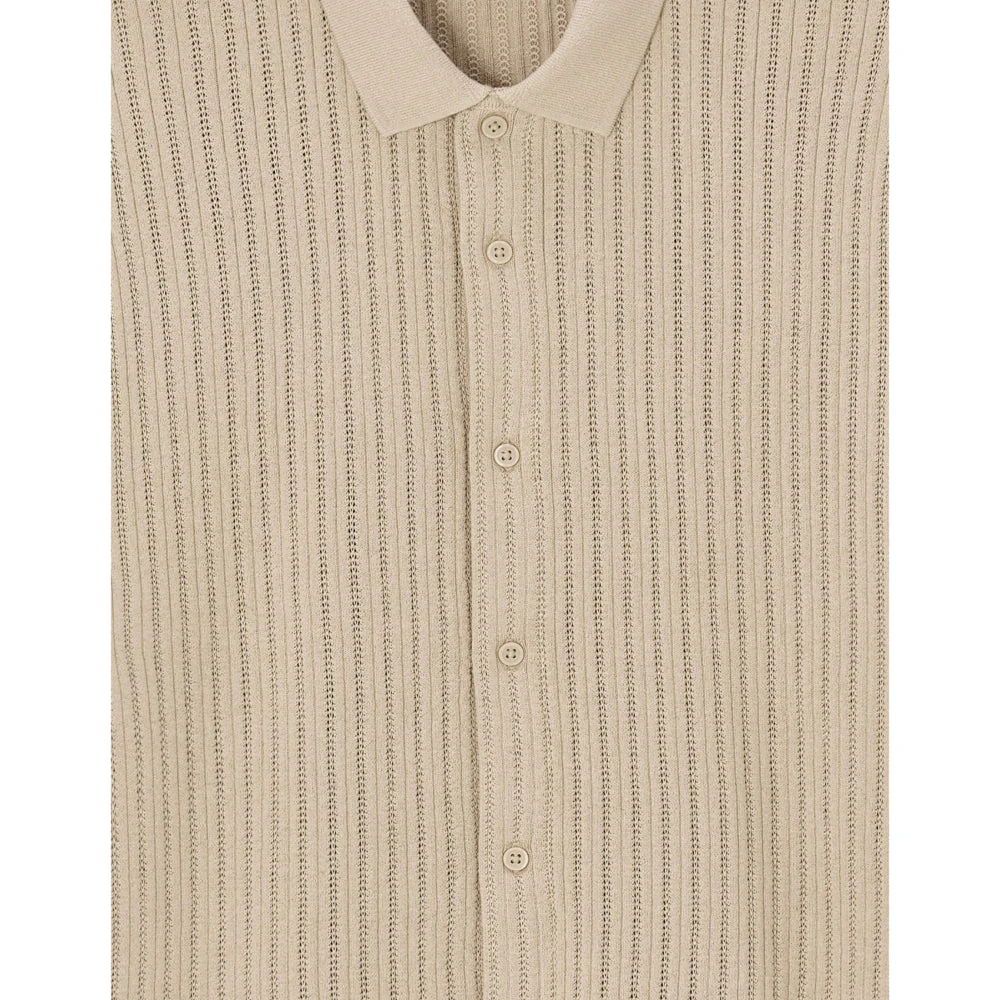 Regular Openwork Knit Shirt - Image 2