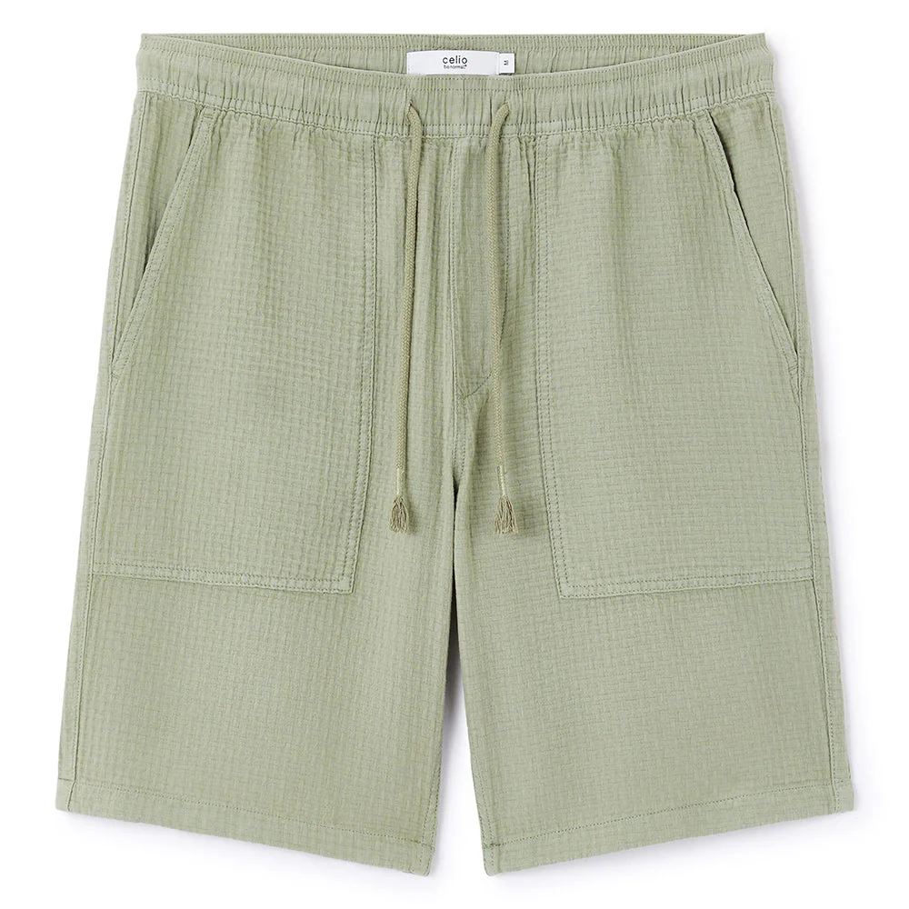 100% Cotton Bermuda Shorts - Green - Image 2