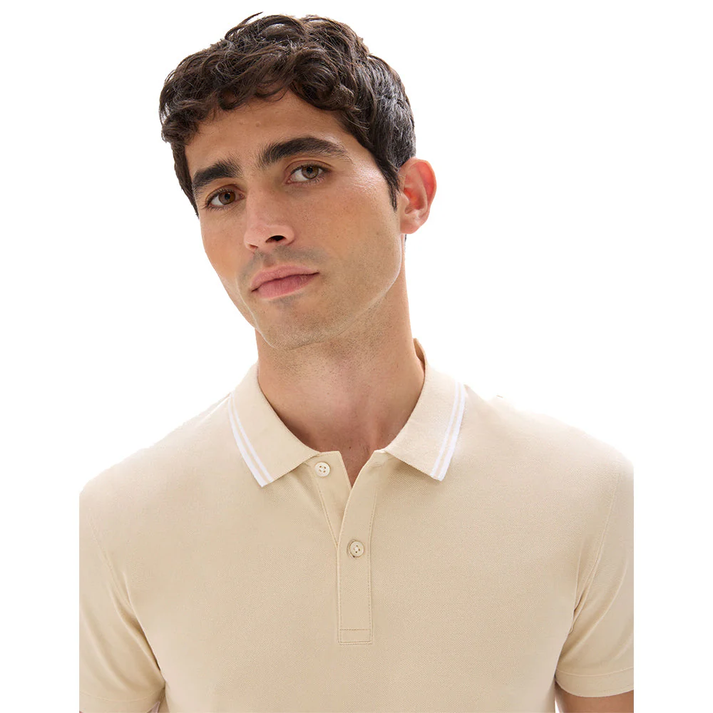 Slim Stretch Cotton Polo Shirt - Image 3