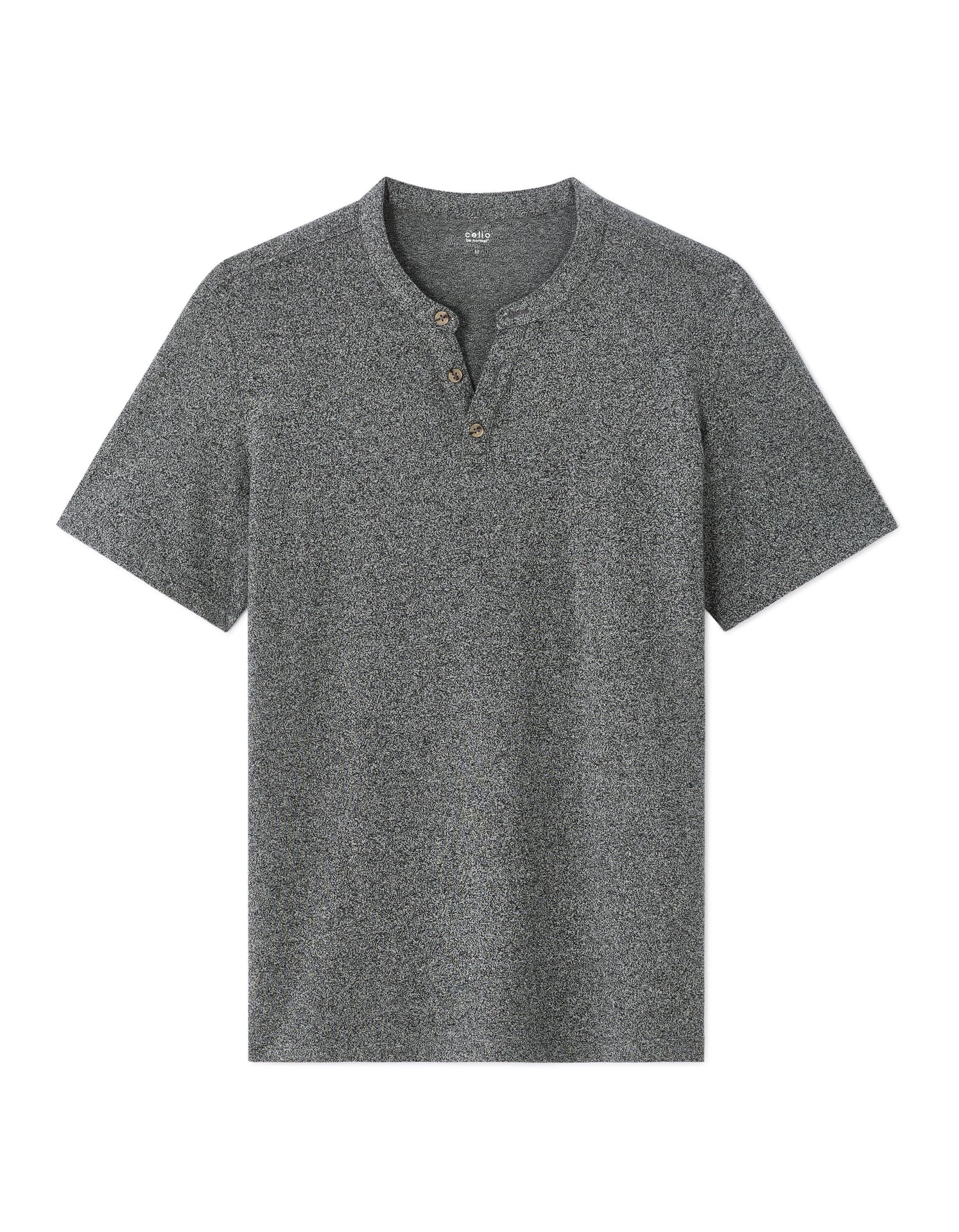 Regular Tunisian-Collar Blended T-Shirt - Image 2
