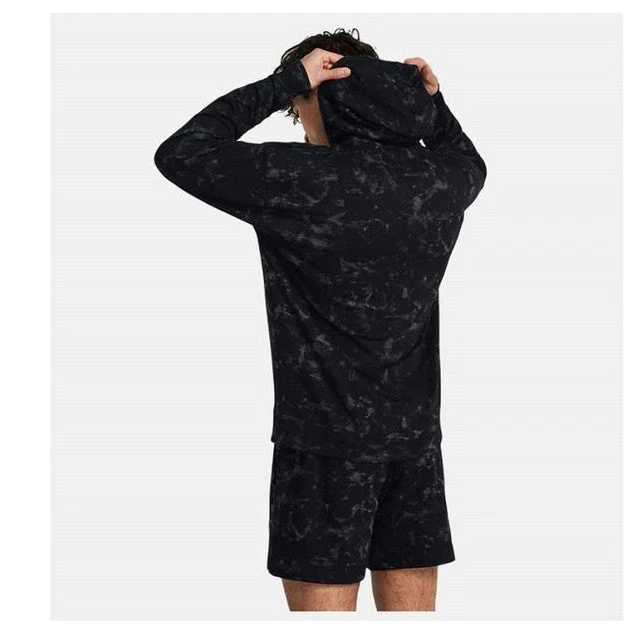 UA Project Rock AOP Rival Terry Men's Sweatshirt - Image 2