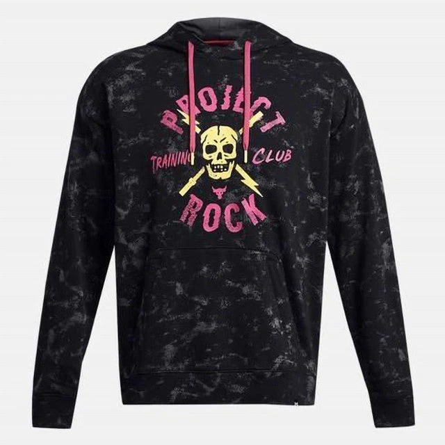 UA Project Rock AOP Rival Terry Men's Sweatshirt - Image 3