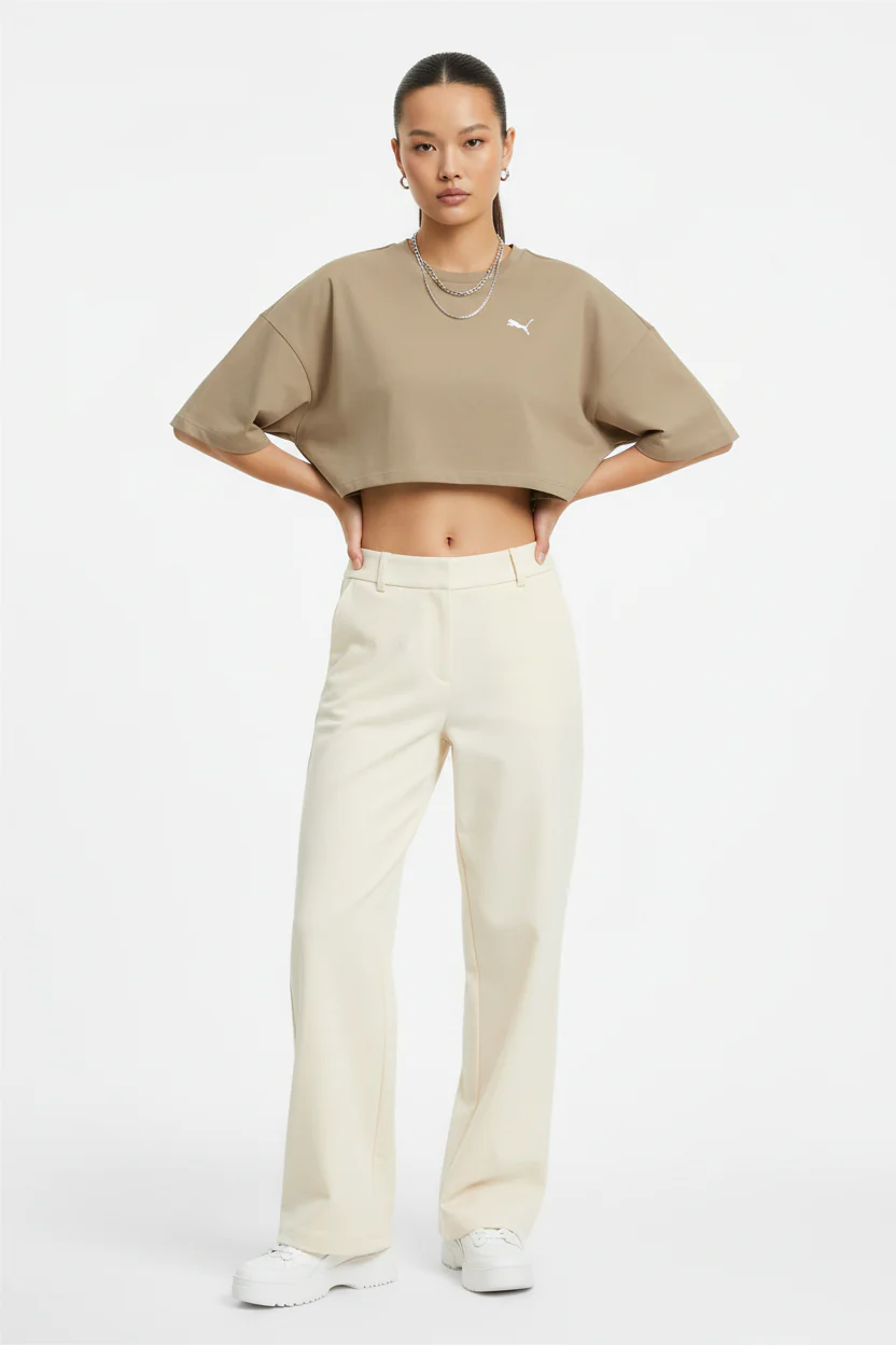 WARDROBE Essentials Oversized Short Tee Women