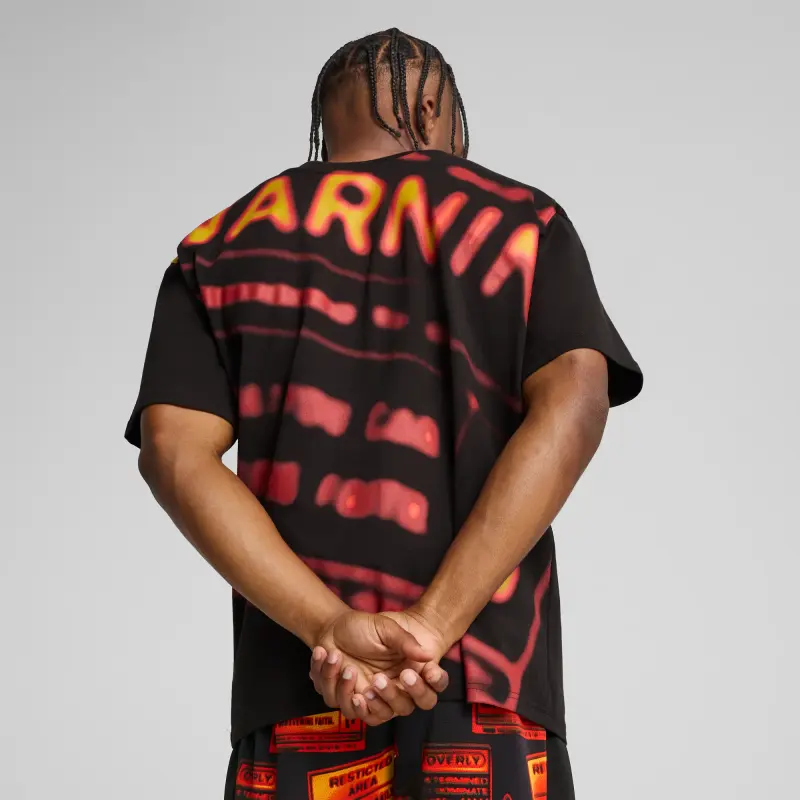 Scoot Caution Boxy Basketball Tee Men - Image 4
