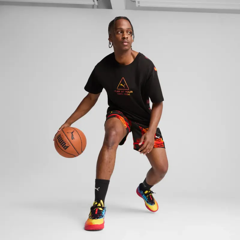 Scoot Caution Boxy Basketball Tee Men - Image 5