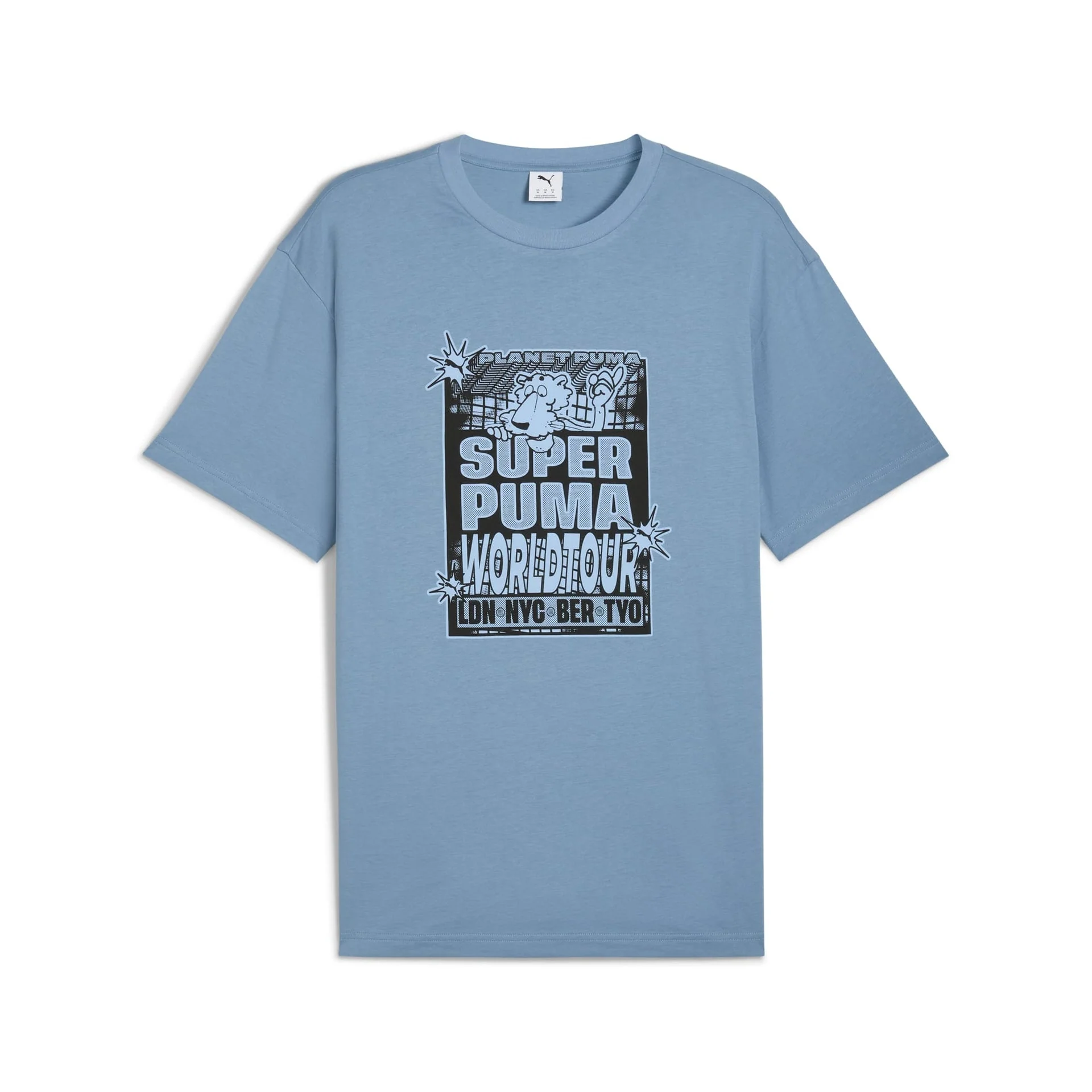 Graphic SUPER PUMA World Tour Relaxed T-shirt Men - Image 2