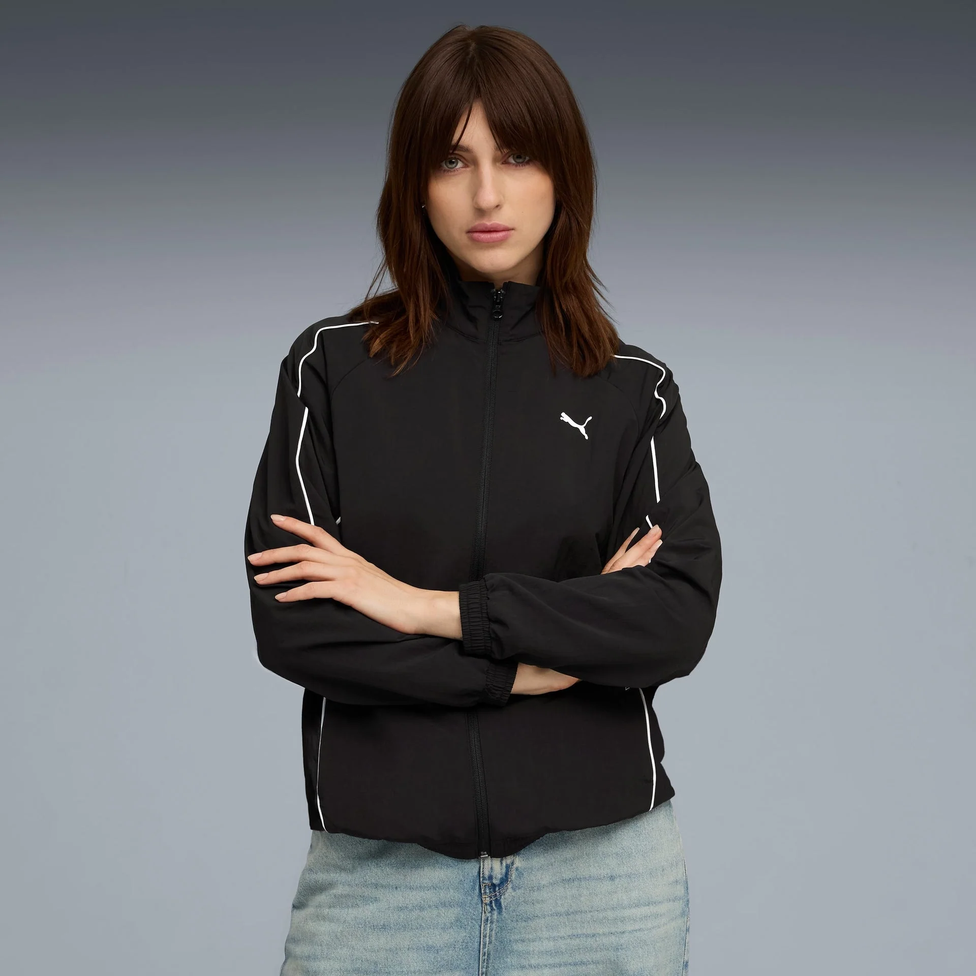 PUMA Sport Woven Full-Zip Jacket Women
