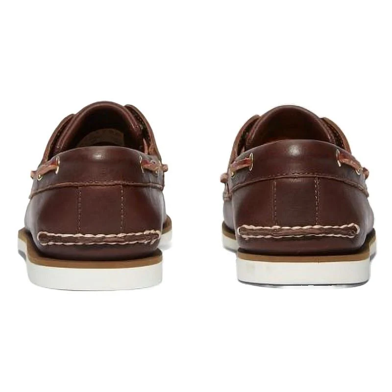 MEN'S 2 EYE BOAT SHOE BROWN - Image 6