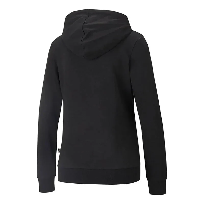 ESS+ Metallic Logo Hoodie TR Puma Black- - Image 4