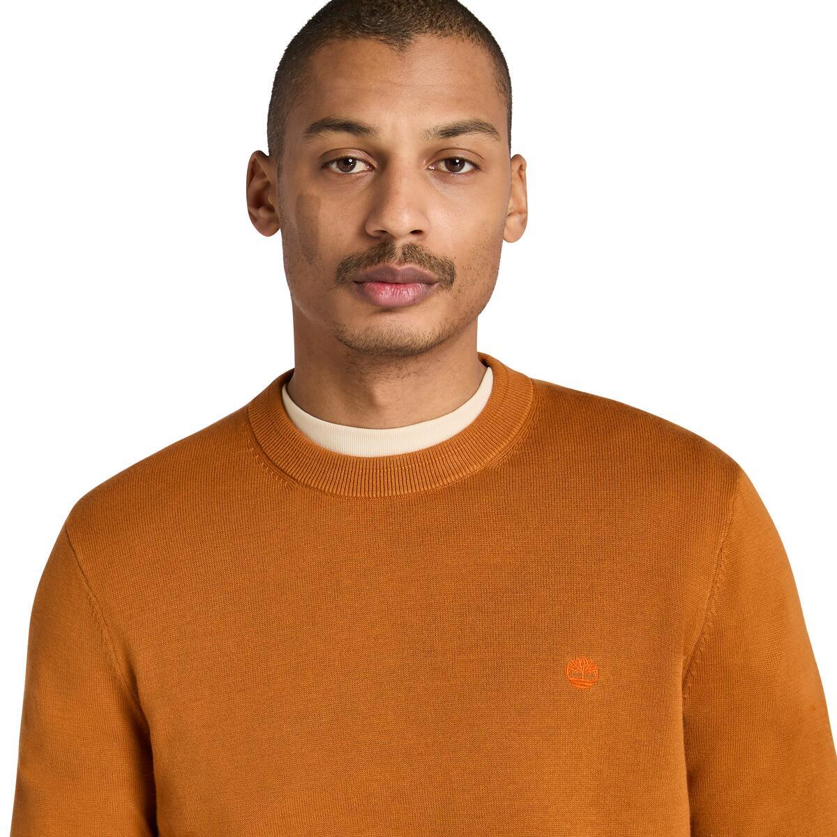 Williams River Cotton Sweater Leather - Image 3