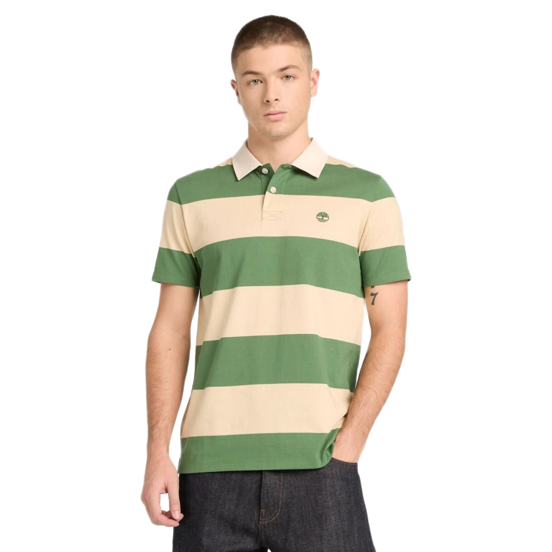 Rugby Striped Short Sleeve Polo
