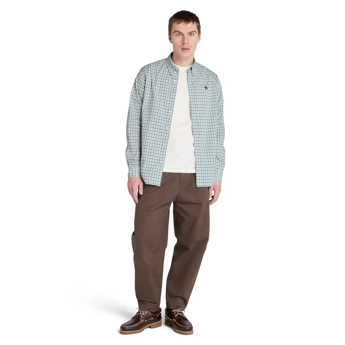 Stretch Poplin Gingham Shirt - Image 2