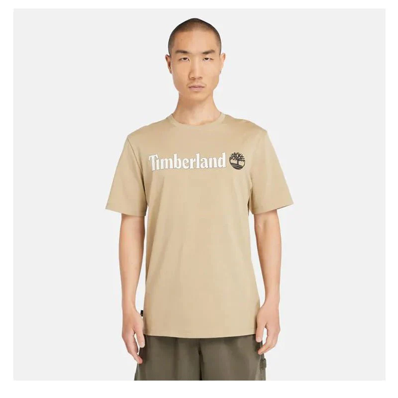KENNEBEC RIVER Linear Logo Short Sleeve Tee Lemon Pepper