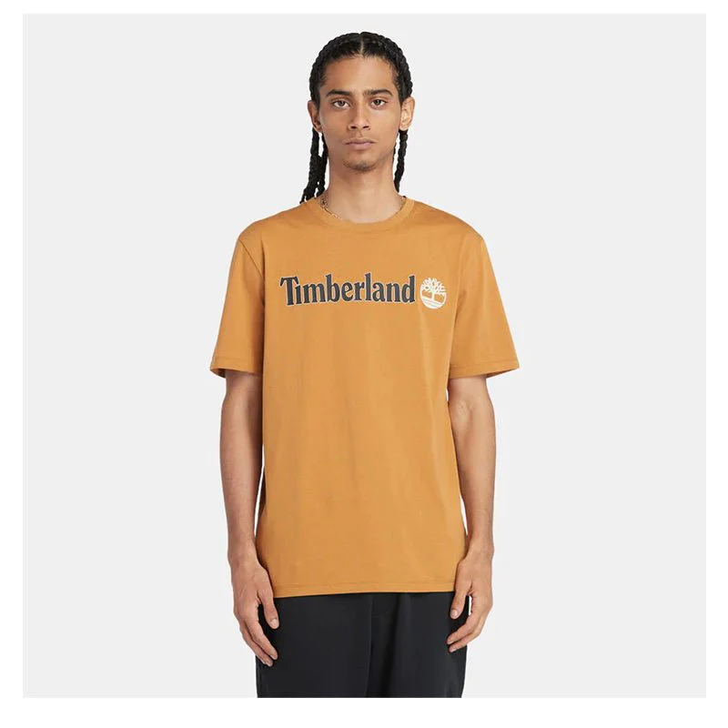 KENNEBEC RIVER Linear Logo Short Sleeve Tee Wheat Boot