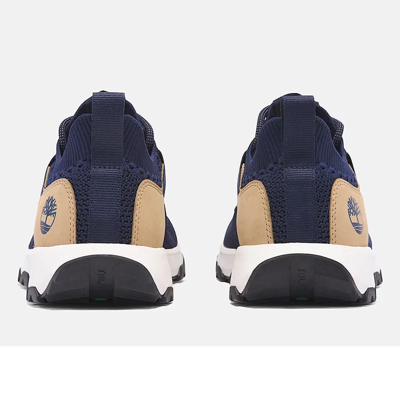 WINSOR TRAIL LOW LACE UP SNEAKER DARK BLUE KNIT - Image 6