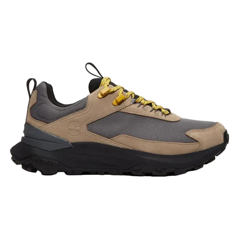 MOTION ACCESS LOW LACE UP WATERPROOF SNEAKER MD GREY MESH W BEIGE