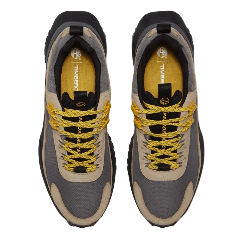 MOTION ACCESS LOW LACE UP WATERPROOF SNEAKER MD GREY MESH W BEIGE - Image 3