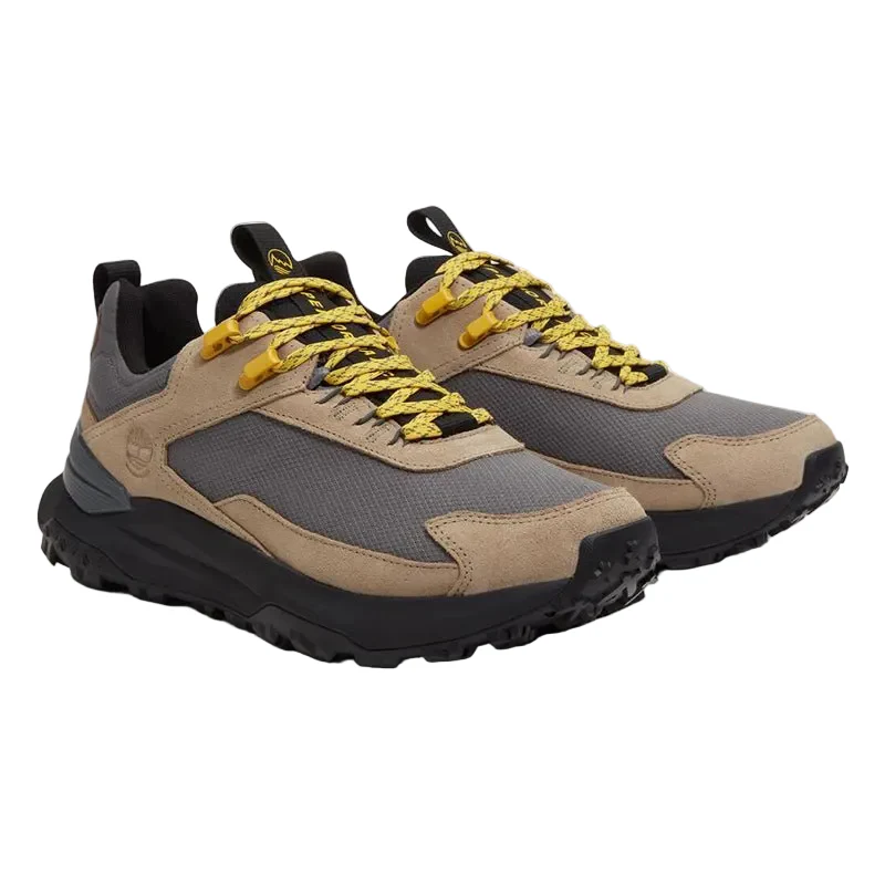 MOTION ACCESS LOW LACE UP WATERPROOF SNEAKER MD GREY MESH W BEIGE - Image 5