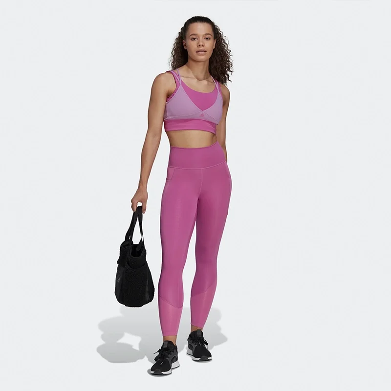 Adidas Optime Training Shiny Full Length Leggings Hl8654 - Image 4