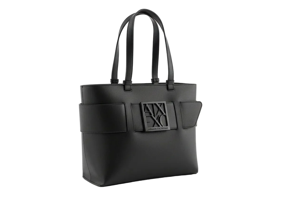 ARMANI EXCHANGE Medium shopper bag with tone-on-tone monogram AXB22 - Image 3